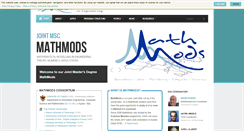 Desktop Screenshot of mathmods.eu